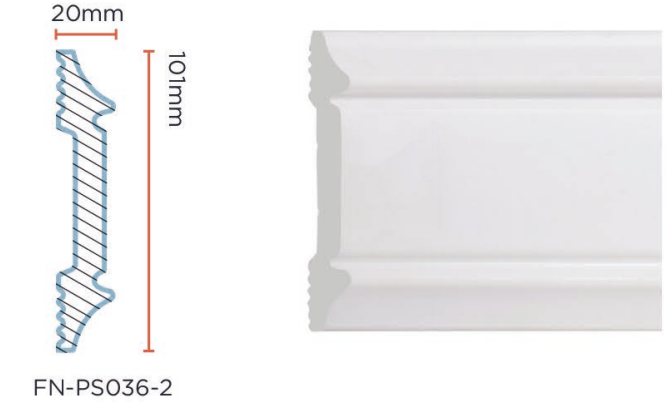 Customized PS Wall Molding for Interior walls FN-PS036-2