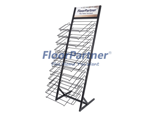 steel pipe in metal display tower